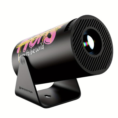 1x HY300 Pro Mini Portable Projector with Android 11.0 OS, 4K/1080P Smart Projector, Built-in Speakers, 180° Screen Rotation, Compatible with Netflix/YouTube/Hulu, Plug & Play Home Theater Projector for PC/Laptop-Free Movies