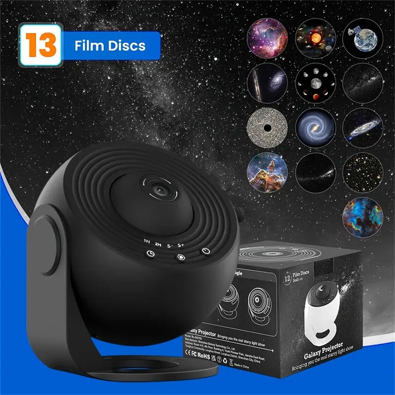 Galaxy Projector with 13 Film Discs – Bring the Universe to Your Room