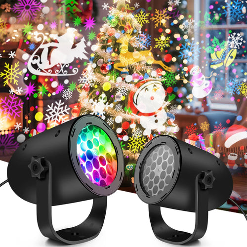 Christmas Projector Lights Outdoor Indoor Snowflake Christmas LED Lights Projector with Christmas Decorative Pattern for Holiday
